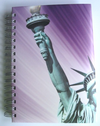 A Donald Trump recycled poster notebook being used to raise funds for Women's Refuge
